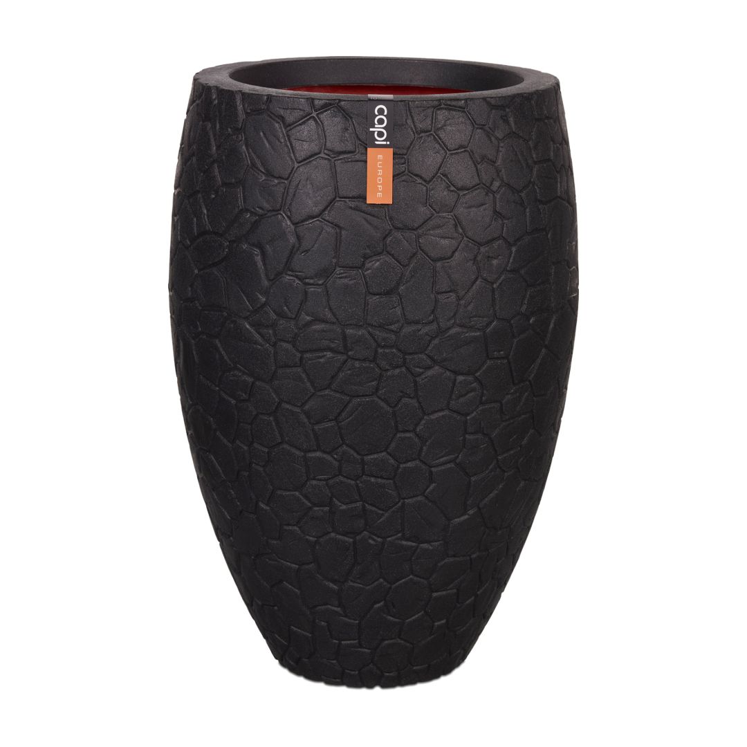 Containers / Emperor / Vase elegant deluxe Clay NL 50x72 black Koberg